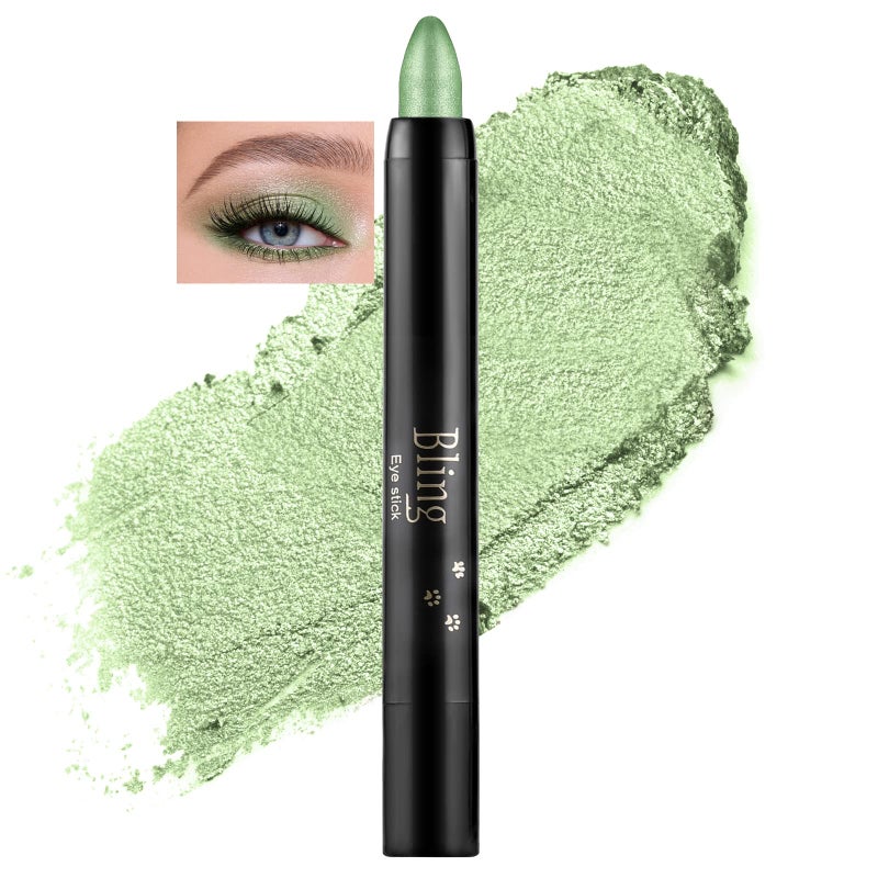 Boobeen Waterproof Eyeshadow Stick Crayon  Shimmer Cream Eyeshadow Pen for Glitter Eye Makeup Easy to Use 012